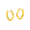 Geometry Round Irregular Gear 925 Sterling Silver Hoop Earrings