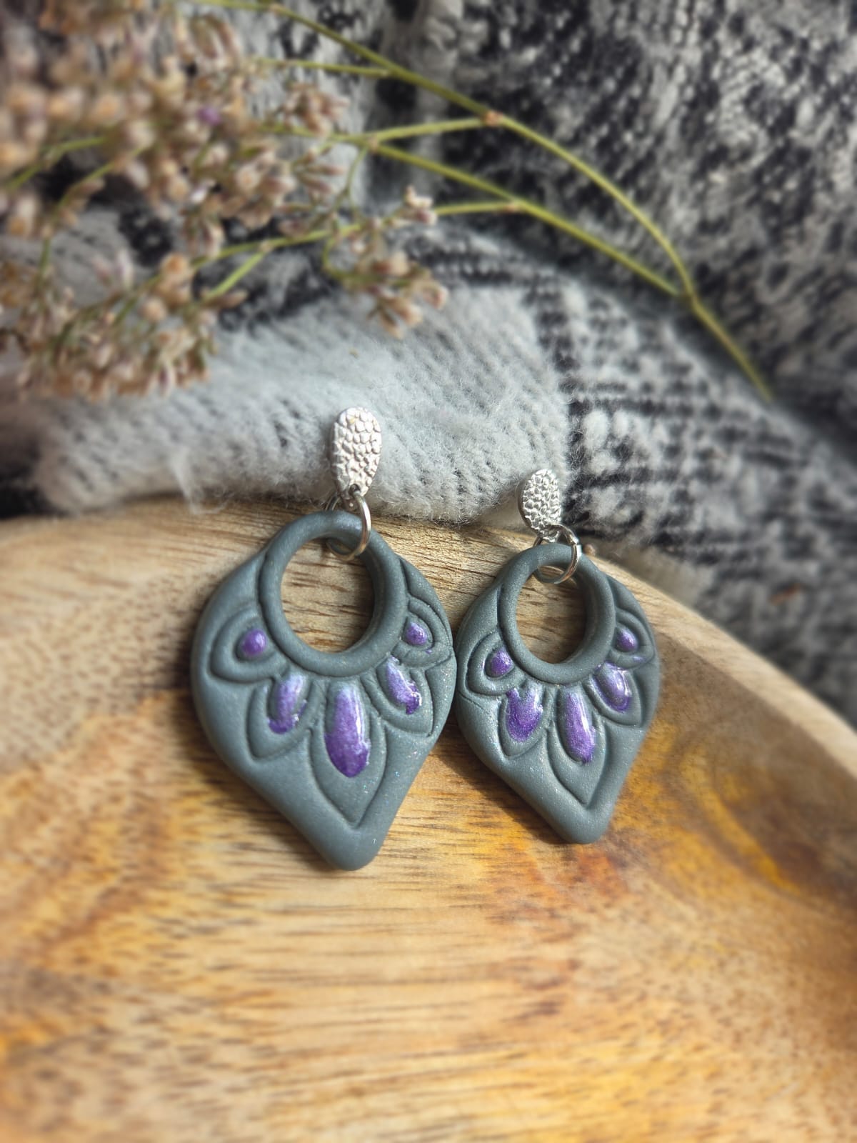 Mearrings.nl - Elegance - Beach Stones - Earrings - Polymeerklei_Earrings - Blossom